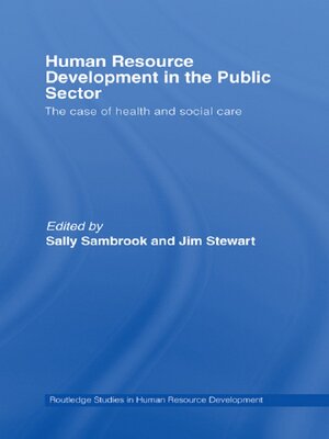 cover image of Human Resource Development in the Public Sector